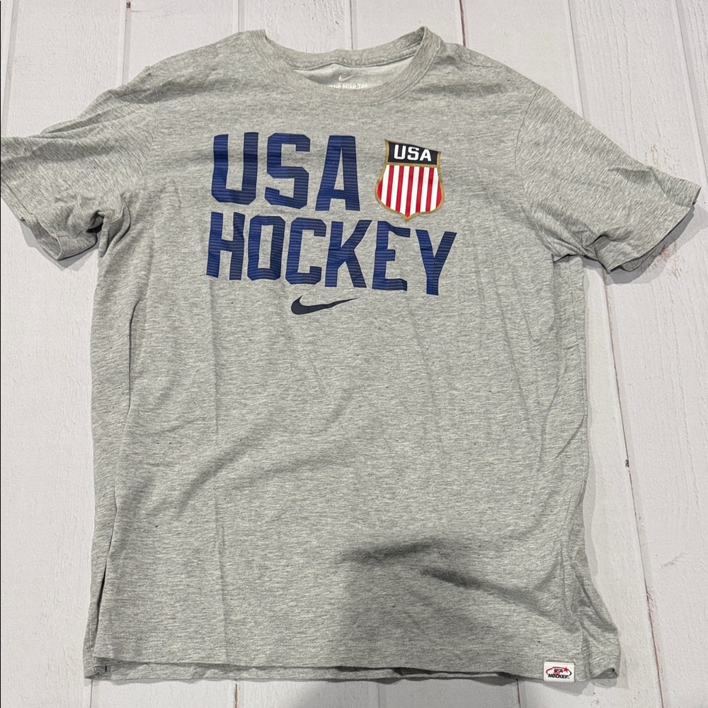 Nike Gray USA Hockey Tee